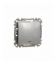 Sedna Design & Elements, Łącznik schodowy z podświetleniem 16AX, srebrne aluminium Schneider SDD113166L