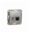 Sedna Design & Elements, Gniazdo komputerowe-TV (kat. 6 UTP), srebrne aluminium Schneider SDD113469T