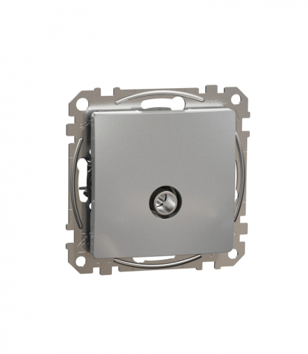 Sedna Design & Elements, Gniazdo TV końcowe (4dB), srebrne aluminium Schneider SDD113471