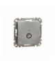 Sedna Design & Elements, Gniazdo TV przelotowe (7dB), srebrne aluminium Schneider SDD113474