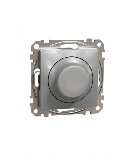 Sedna Design & Elements, Ściemniacz uniwersalny do LED, srebrne aluminium Schneider SDD113502