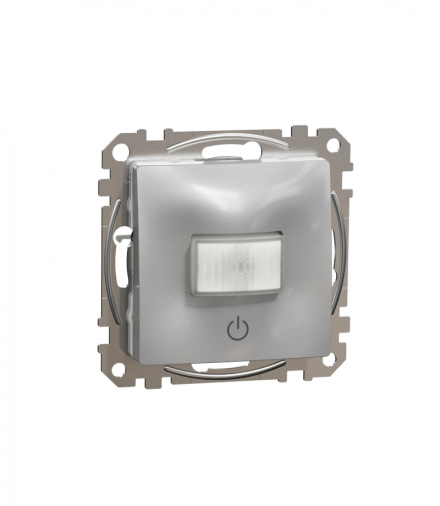 Sedna Design & Elements, Czujnik ruchu 160° (10A), srebrne aluminium Schneider SDD113504