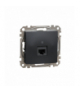 Sedna Design & Elements, Gniazdo komputerowe RJ45 kat. 5e UTP, czarny antracyt Schneider SDD114451