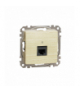Sedna Design & Elements, Gniazdo komputerowe RJ45 kat. 5e UTP, brzoza, efekt drewna Schneider SDD180451