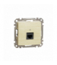 Sedna Design & Elements, Gniazdo komputerowe RJ45 kat. 6 UTP, brzoza, efekt drewna Schneider SDD180461
