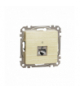 Sedna Design & Elements, Gniazdo komputerowe RJ45 kat. 6 STP, brzoza, efekt drewna Schneider SDD180461S