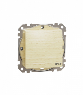 Sedna Design & Elements, Łącznik 1-biegunowy IP44, brzoza, efekt drewna Schneider SDD280101
