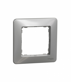 Sedna Design & Elements, Ramka 1-krotna, srebrne aluminium Schneider SDD313801
