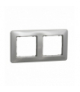 Sedna Design & Elements, Ramka 2-krotna, srebrne aluminium Schneider SDD313802