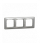 Sedna Design & Elements, Ramka 3-krotna, srebrne aluminium Schneider SDD313803