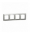 Sedna Design & Elements, Ramka 4-krotna, srebrne aluminium Schneider SDD313804