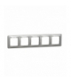 Sedna Design & Elements, Ramka 5-krotna, srebrne aluminium Schneider SDD313805
