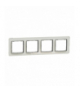 Sedna Design & Elements, Ramka 4-krotna, szkło białe, efekt szkła Schneider SDD360804
