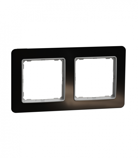 Sedna Design & Elements, Ramka 2-krotna, szkło czarne, efekt szkła Schneider SDD361802