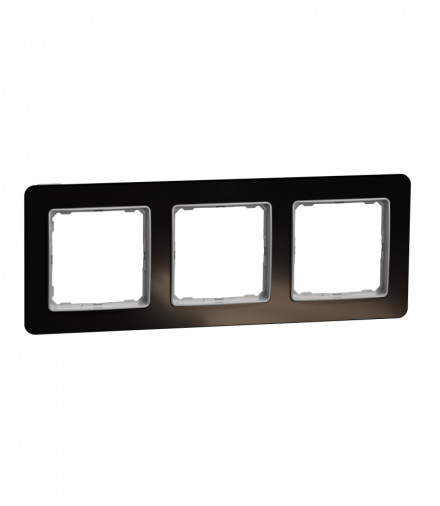 Sedna Design & Elements, Ramka 3-krotna, szkło czarne, efekt szkła Schneider SDD361803