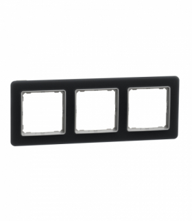 Sedna Design & Elements, Ramka 3-krotna, szkło przydymione, efekt szkła Schneider SDD362803