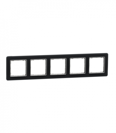Sedna Design & Elements, Ramka 5-krotna, szkło przydymione, efekt szkła Schneider SDD362805