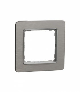 Sedna Design & Elements, Ramka 1-krotna, szczotkowane aluminium, efekt metalu Schneider SDD370801