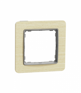 Sedna Design & Elements, Ramka 1-krotna, brzoza, efekt drewna Schneider SDD380801