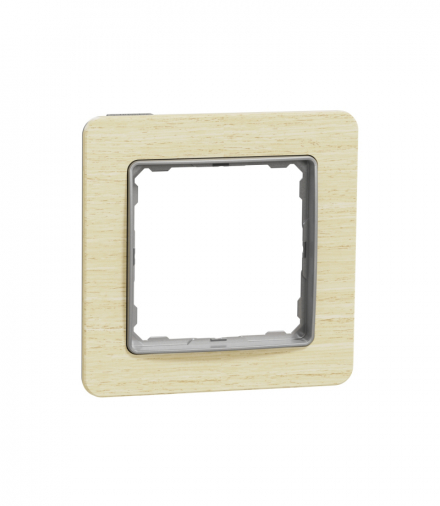 Sedna Design & Elements, Ramka 1-krotna, brzoza, efekt drewna Schneider SDD380801