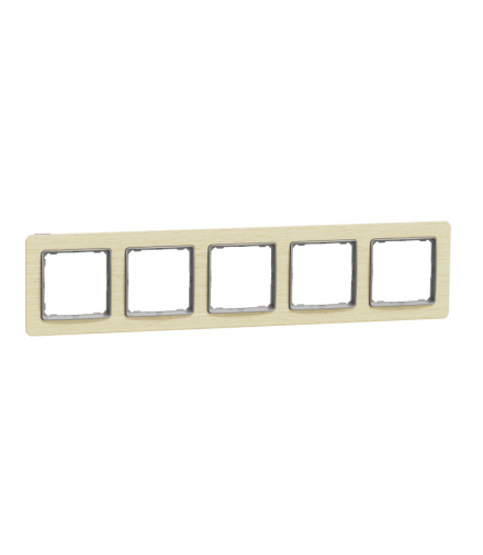 Sedna Design & Elements, Ramka 5-krotna, brzoza, efekt drewna Schneider SDD380805