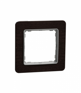 Sedna Design & Elements, Ramka 1-krotna, wenge, efekt drewna Schneider SDD381801