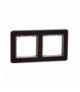 Sedna Design & Elements, Ramka 2-krotna, wenge, efekt drewna Schneider SDD381802