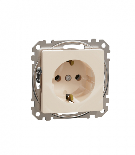 Schneider Electric Sedna Design & Elements, Gniazdo schuko, beżowe Schneider SDD112025
