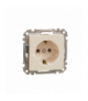 Schneider Electric Sedna Design & Elements, Gniazdo schuko, beżowe Schneider SDD112025