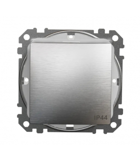 Sedna Design & Elements, Łącznik schodowy IP44, szczotkowane aluminium, efekt metalu Schneider SDD270106