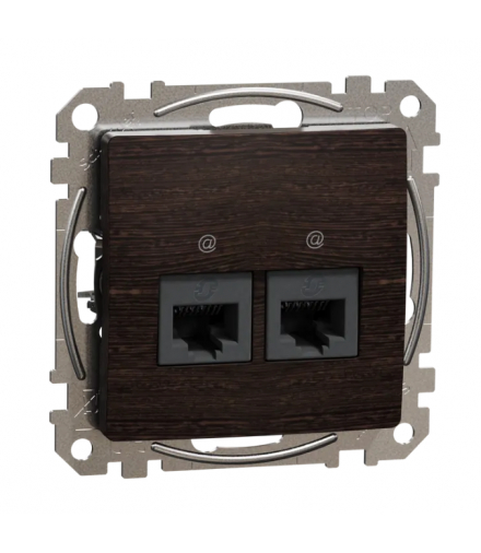 Sedna Design & Elements, Gniazdo TV/SAT przelotowe (7dB), czarny antracyt Schneider SDD114474S