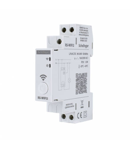 ASTRONOMICZNY PROGRAMATOR CZASOWY WIFI JEDNOKANAŁOWY 48-240V AC/DC 1 MODUŁ Bemko