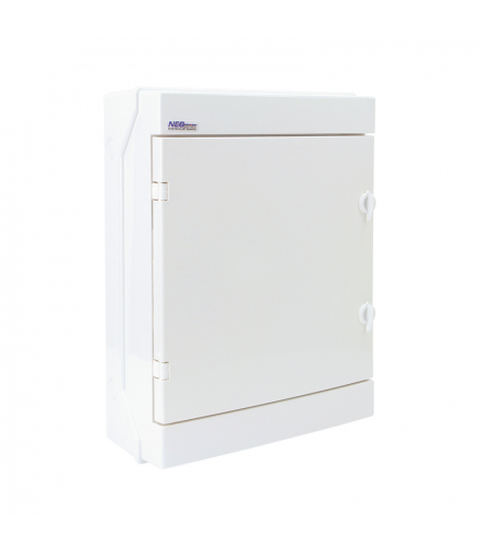 Rozdzielnica hermetyczna RH-24/B (białe drzwi), listwy zaciskowe, wspornik TH35, IK07, 1000V DC, IP65