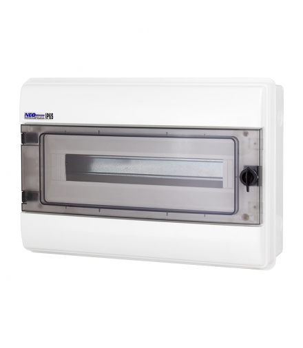 Rozdzielnica hermetyczna RHp-18 (drzwi transparentne PC), IP65