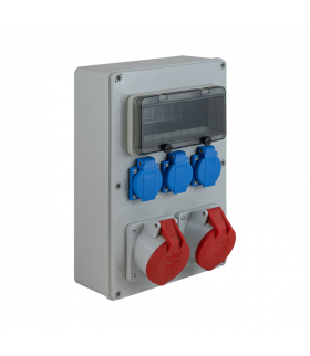 Rozdzielnica budowlana RB-3232, IP44, 2x32A/5P, 3xGS 2P+Z