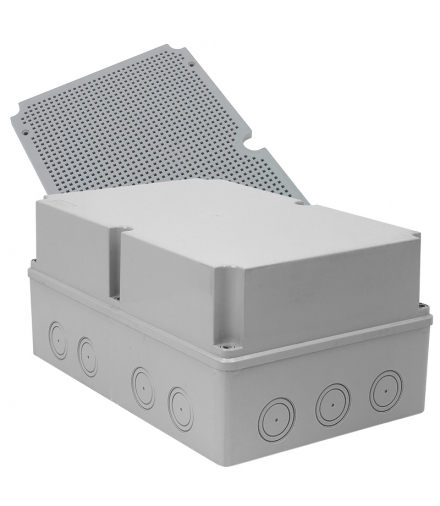 Puszka hermetyczna PH-5B.2P, z osłabieniami pod dławiki, płyta PMT-5, IP65