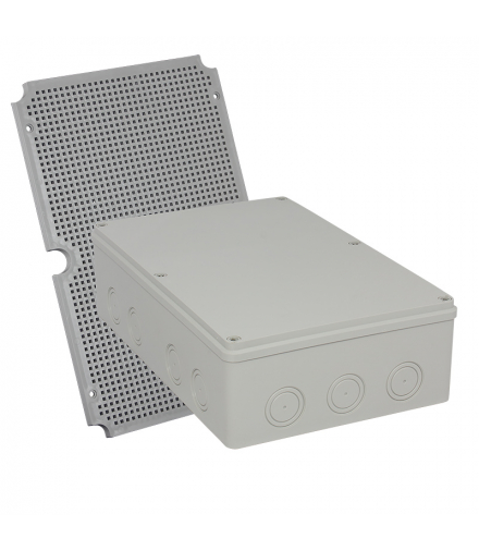 Puszka Hermetyczna PH-5C.2P, z osłabieniami pod dławiki, płyta PMT-5, IP65