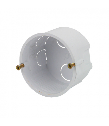 Puszka Instalacyjna Podtynkowa PKp Ø60x40, z wkrętami, biała, Uni:500V