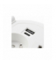 Przedłużacz biurkowy wpuszczany CHARGER PLUS,1 gn french,USB A+C,wymien USB-A,HDMI,RJ45,przewód 1,5m,biały GTV AE-BPW1FACP-10