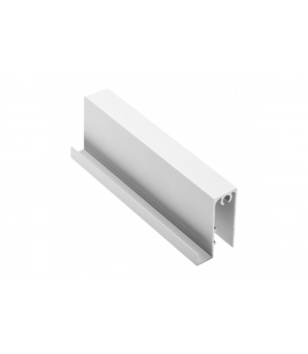 Profil aluminiowy listwa dolna FLAT LINE 10, L 2,35m, kolor srebrny - anodowany GTV A-LD10FL-235-05