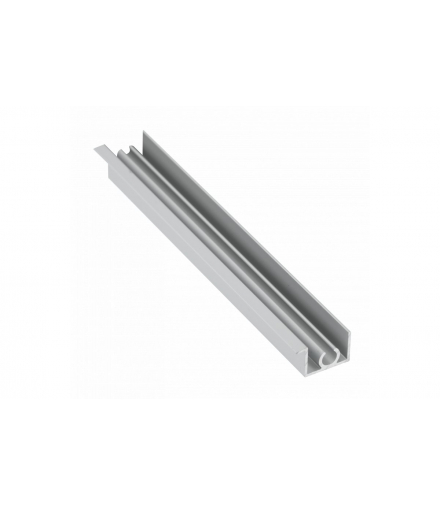 Profil aluminiowy listwa górna MOVENA 4 mm L 3 m, kolor srebrny - anodowany GTV A-LG4MOV-300-05