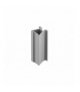 Profil aluminiowy rączka symetryczna ARCO 10 mm/4 mm, L 2,7 m, kolor srebrny - anodowany GTV A-R10ARCO-270-05
