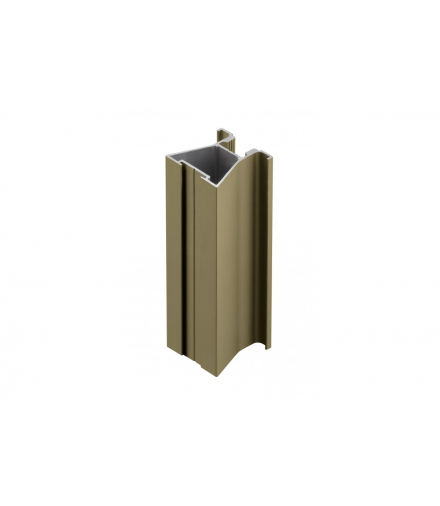 Profil aluminiowy rączka symetryczna ARCO 10 mm/4 mm, L 2,7m, kolor szampan - anodowany GTV A-R10ARCO-270-90