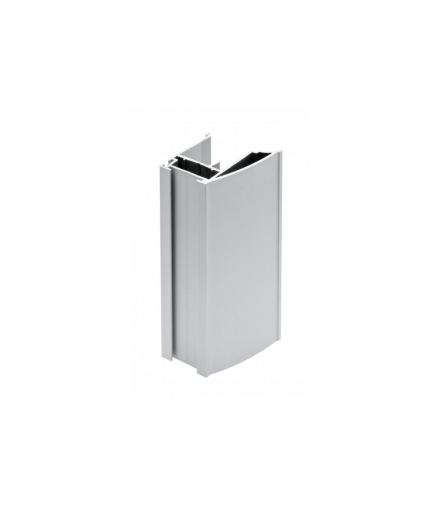 Profil aluminiowy rączka CARO 18 mm/4 mm, L 2,7 m, kolor srebrny - anodowany GTV A-R18CARO-270-05