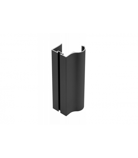 Profil aluminiowy rączka ERGO 18 mm, L 2,7 m, kolor czarny - anodowany GTV A-R18ERG-270-20M