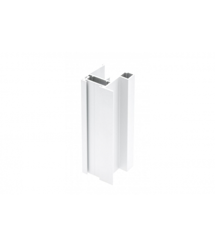 Profil aluminiowy rączka NERO 18 mm/4 mm, L 2,7 m, kolor biały GTV A-R18NERO-270-10