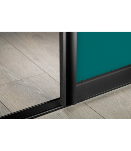 Profil aluminiowy rączka NOVO S 18 mm/16 mm/4 mm, L 2,7 m, kolor czarny GTV A-R18NOVS-270-20M