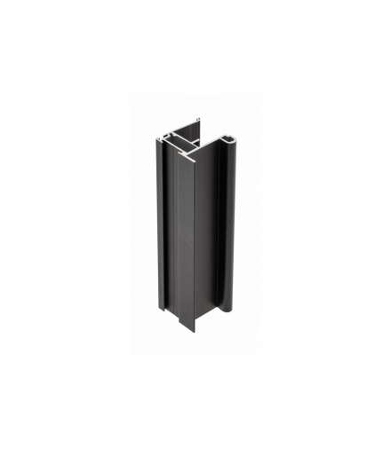 Profil aluminiowy rączka VISTA 18 mm/4mm, L 2,7m, kolor czarny - anodowany GTV A-R18VIS-270-20M