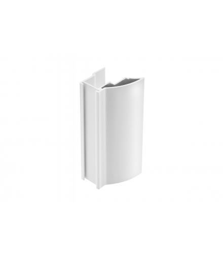 Profil aluminiowy rączka NOVO 2 18 mm/12+4 mm, L 2,7 m, kolor biały GTV A-RNOV2-270-10