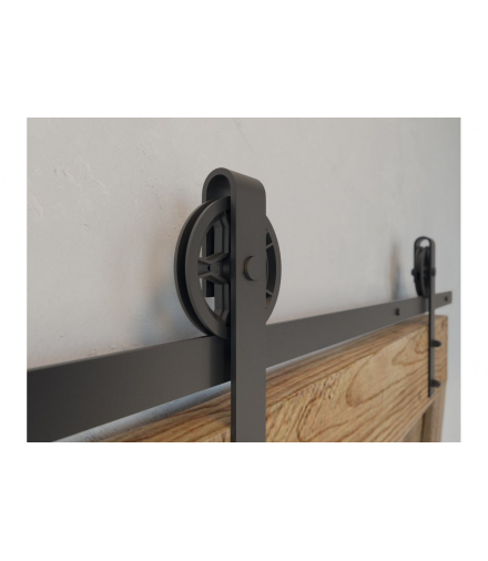 System przesuwny LOFT 200 cm set czarny mat (10x35mm + 10x60mm) GTV A-SN-LOFT-200-20MN